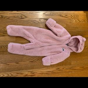 North face fleece bunting suit